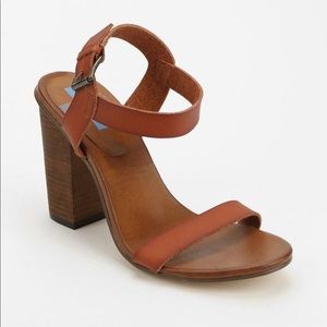 Urban outfitters brown heeled sandals